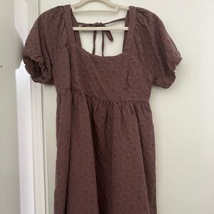 Purple madewell babydoll dress